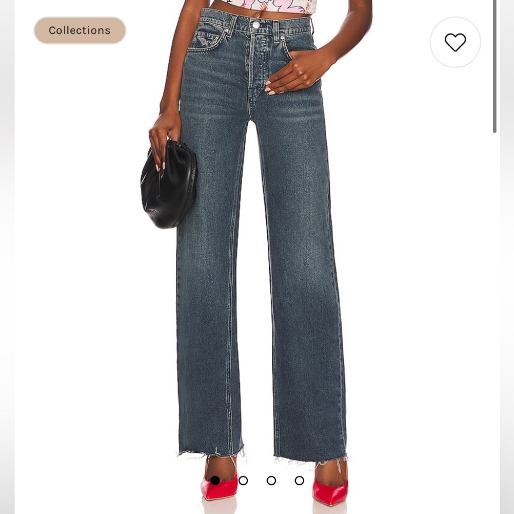 GRLFRND Brooklyn High Rise Straight Pant in Pier 39